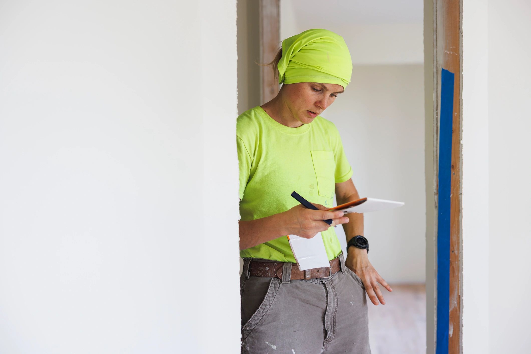 Professional contractor portrait